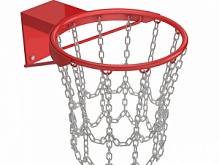 Кольцо  баскетбольное антивандальное №7  d--450мм метал. , с мет. цепью, с кронштейном